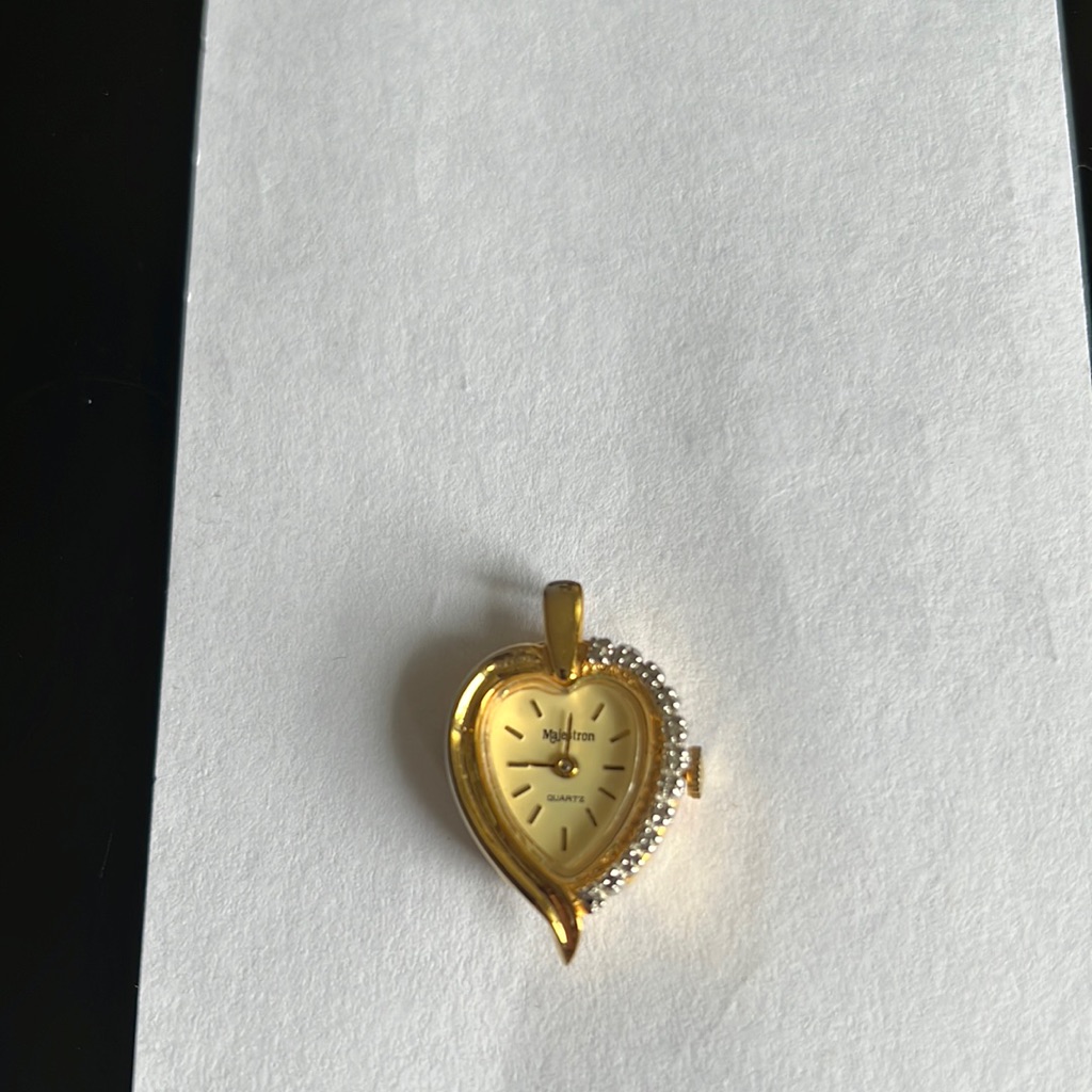 Watch Pendant Stainless Gold